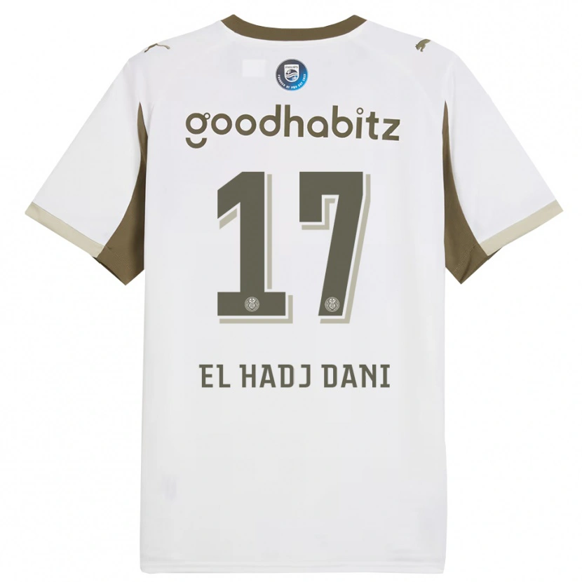 Danxen Niño Camiseta Soudais El Hadj Dani #17 Blanco Gris Equipación Tercera 2025/26 La Camisa México