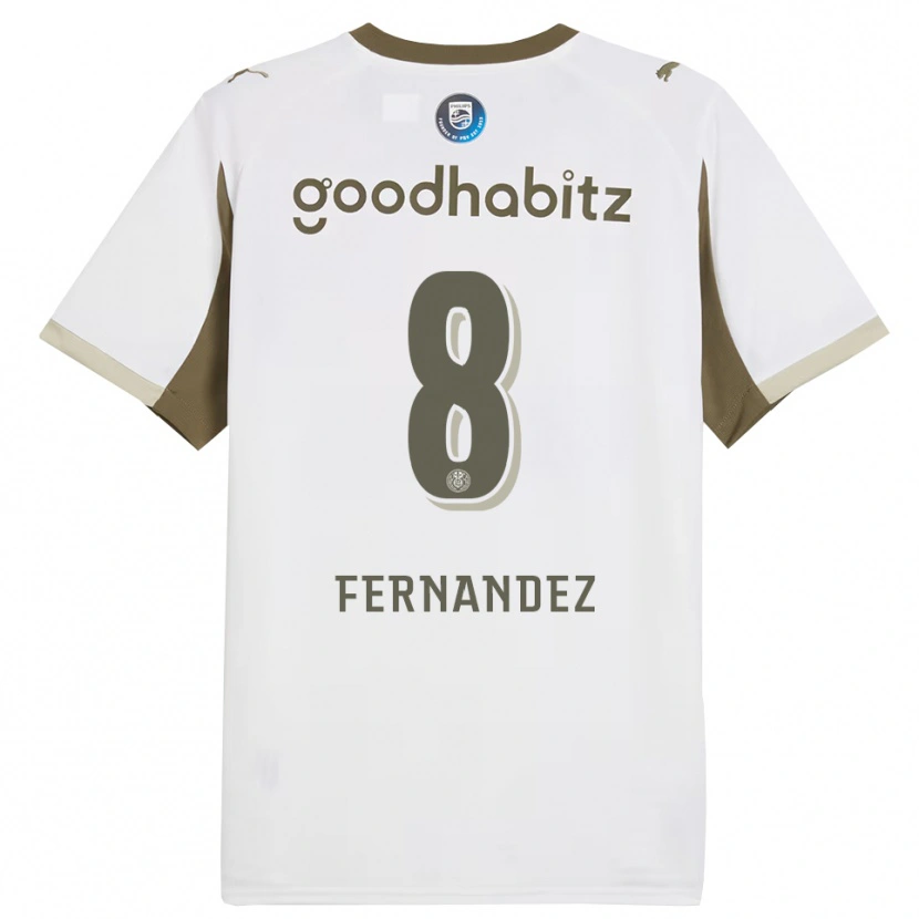 Danxen Niño Camiseta Noah Fernandez #8 Blanco Gris Equipación Tercera 2025/26 La Camisa México