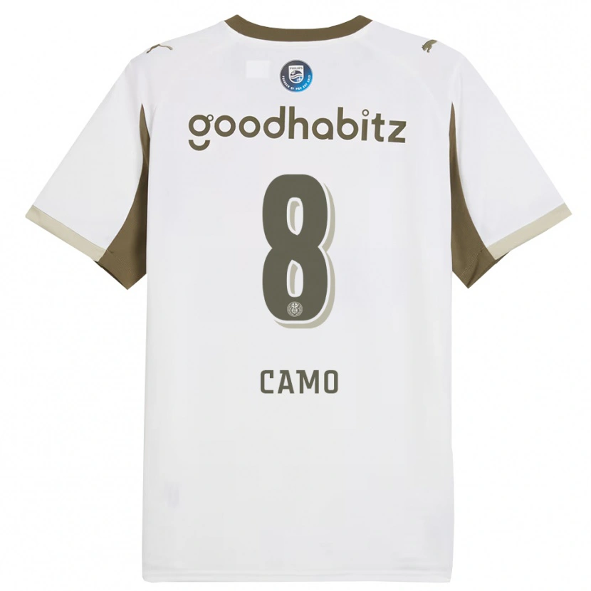 Danxen Niño Camiseta Adin Camo #8 Blanco Gris Equipación Tercera 2025/26 La Camisa México