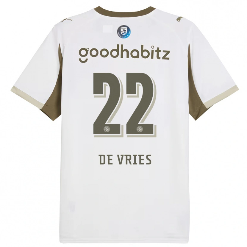Danxen Niño Camiseta Lyam De Vries #22 Blanco Gris Equipación Tercera 2025/26 La Camisa México
