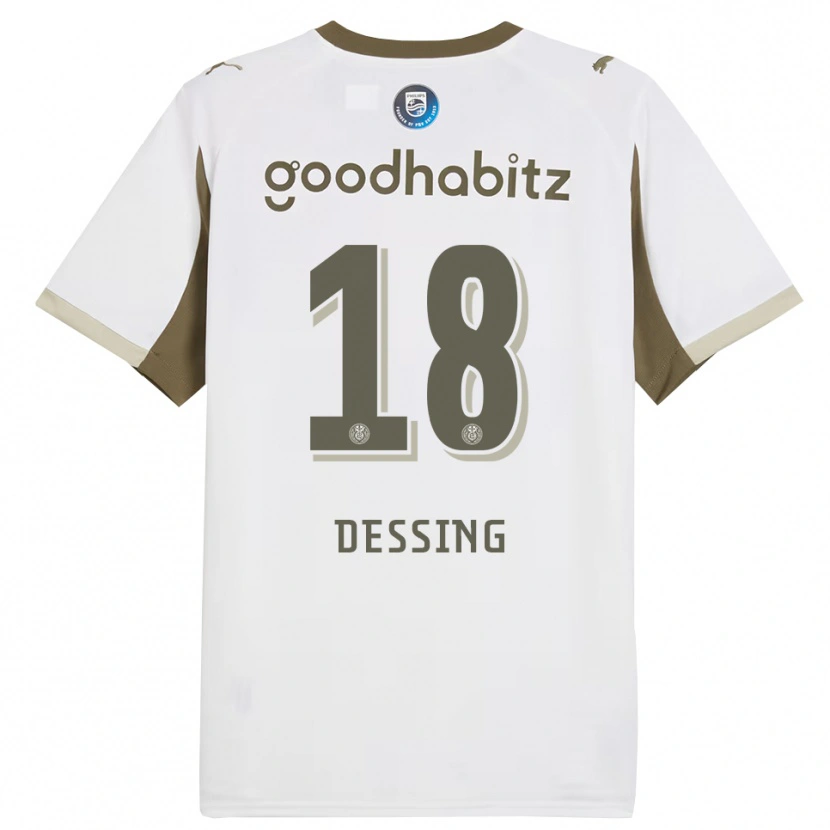 Danxen Niño Camiseta Shanique Dessing #18 Blanco Gris Equipación Tercera 2025/26 La Camisa México