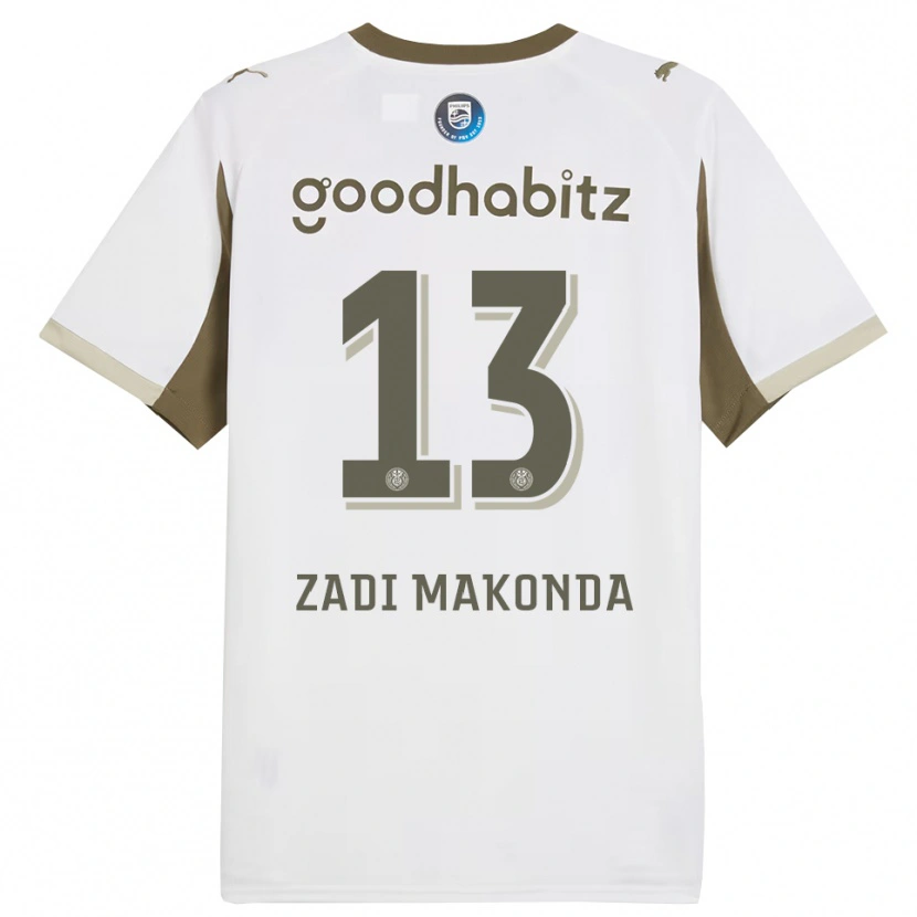 Danxen Niño Camiseta David Zadi Makonda #13 Blanco Gris Equipación Tercera 2025/26 La Camisa México