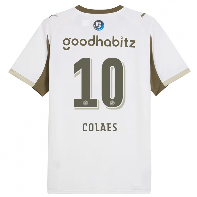 Danxen Niño Camiseta Jonas Colaes #10 Blanco Gris Equipación Tercera 2025/26 La Camisa México