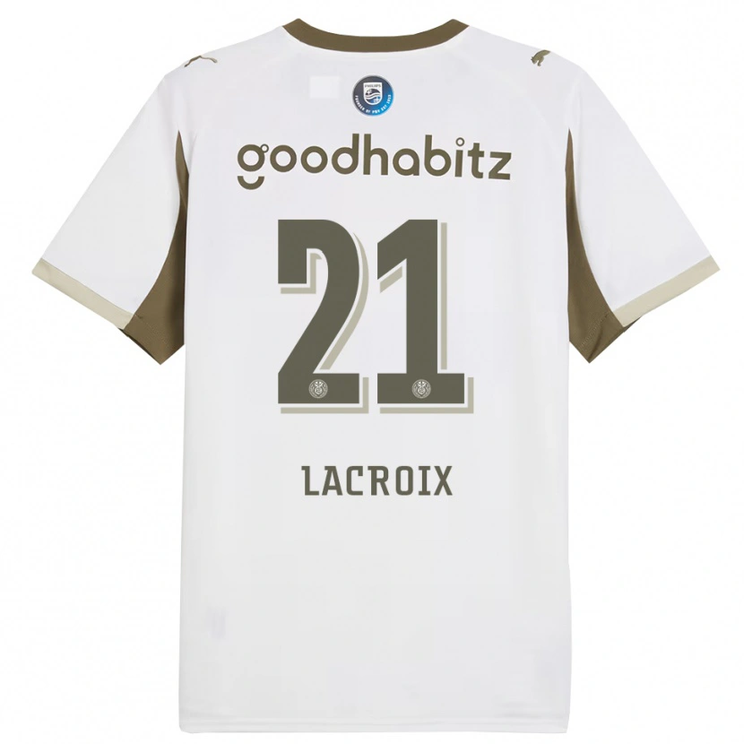 Danxen Niño Camiseta Robine Lacroix #21 Blanco Gris Equipación Tercera 2025/26 La Camisa México