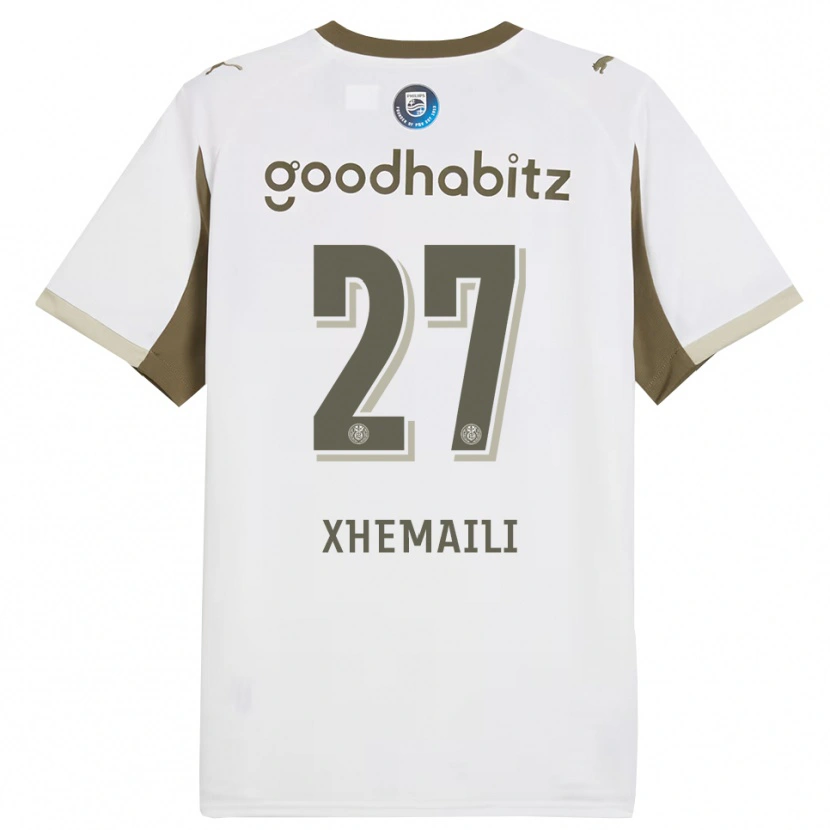 Danxen Niño Camiseta Riola Xhemaili #27 Blanco Gris Equipación Tercera 2025/26 La Camisa México