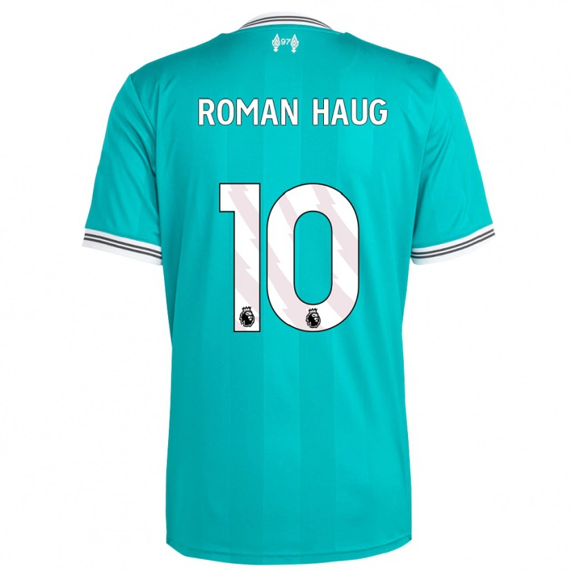 Danxen Niño Camiseta Sophie Román Haug #10 Verde Blanco Equipación Tercera 2025/26 La Camisa México