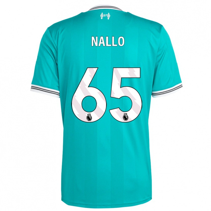 Danxen Niño Camiseta Amara Nallo #65 Verde Blanco Equipación Tercera 2025/26 La Camisa México