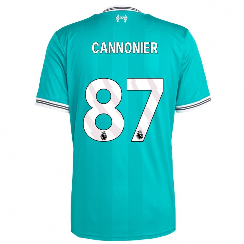 Danxen Niño Camiseta Oakley Cannonier #87 Verde Blanco Equipación Tercera 2025/26 La Camisa México