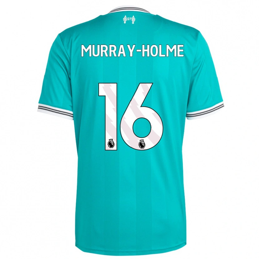 Danxen Niño Camiseta Hadyn Murray-Holme #16 Verde Blanco Equipación Tercera 2025/26 La Camisa México