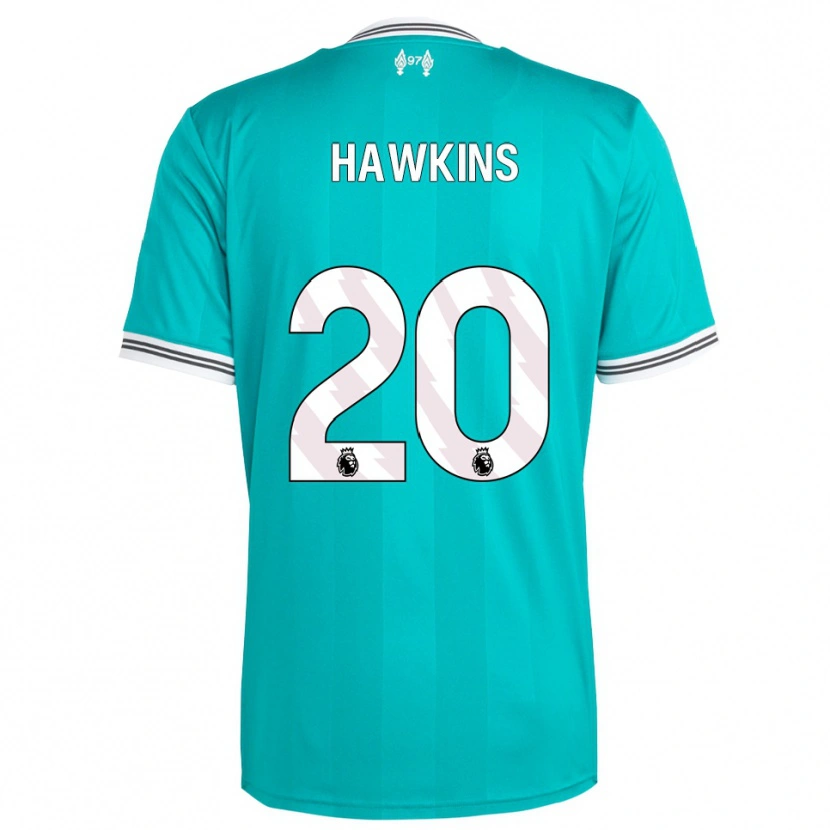 Danxen Niño Camiseta Max Hawkins #20 Verde Blanco Equipación Tercera 2025/26 La Camisa México