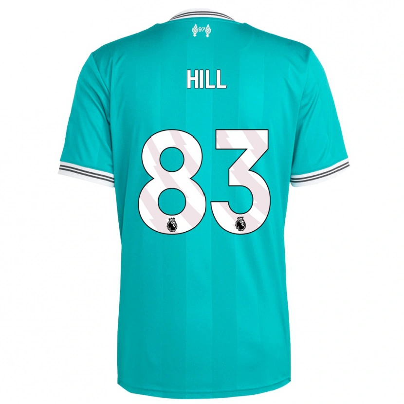 Danxen Niño Camiseta Thomas Hill #83 Verde Blanco Equipación Tercera 2025/26 La Camisa México