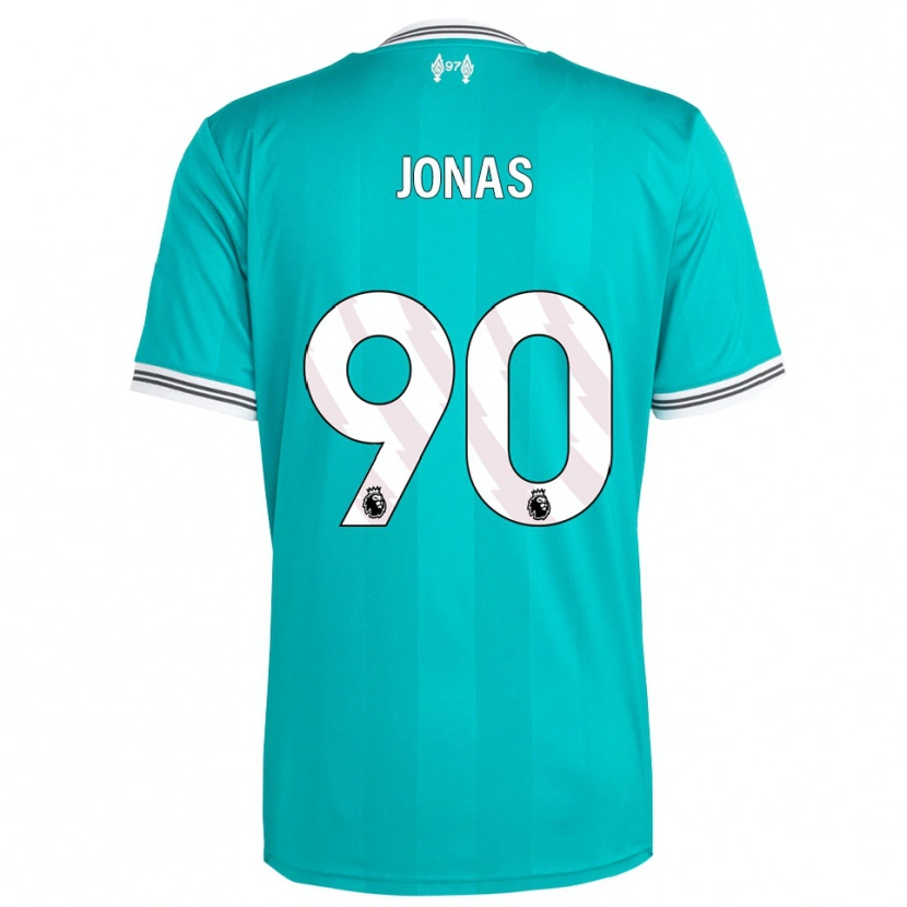 Danxen Niño Camiseta Lee Jonas #90 Verde Blanco Equipación Tercera 2025/26 La Camisa México