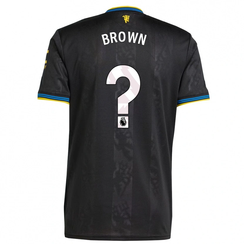 Danxen Niño Camiseta Nathaniel-Junior Brown #0 Negro Amarillo Azul Equipación Tercera 2025/26 La Camisa México