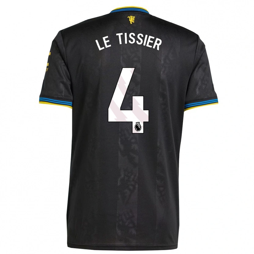 Danxen Niño Camiseta Maya Le Tissier #4 Negro Amarillo Azul Equipación Tercera 2025/26 La Camisa México