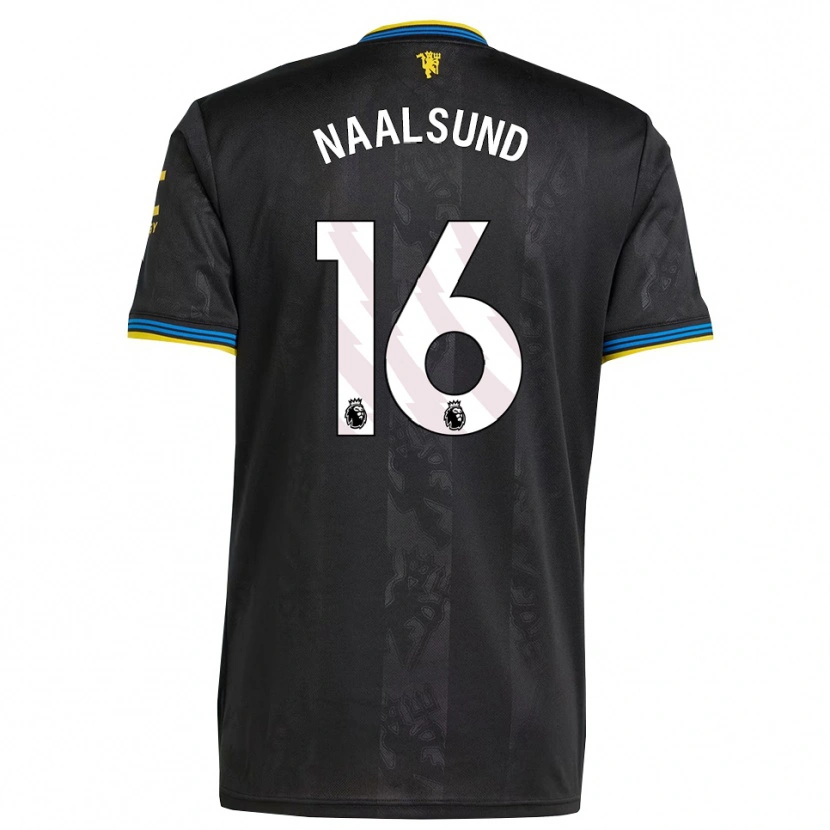 Danxen Niño Camiseta Lisa Naalsund #16 Negro Amarillo Azul Equipación Tercera 2025/26 La Camisa México