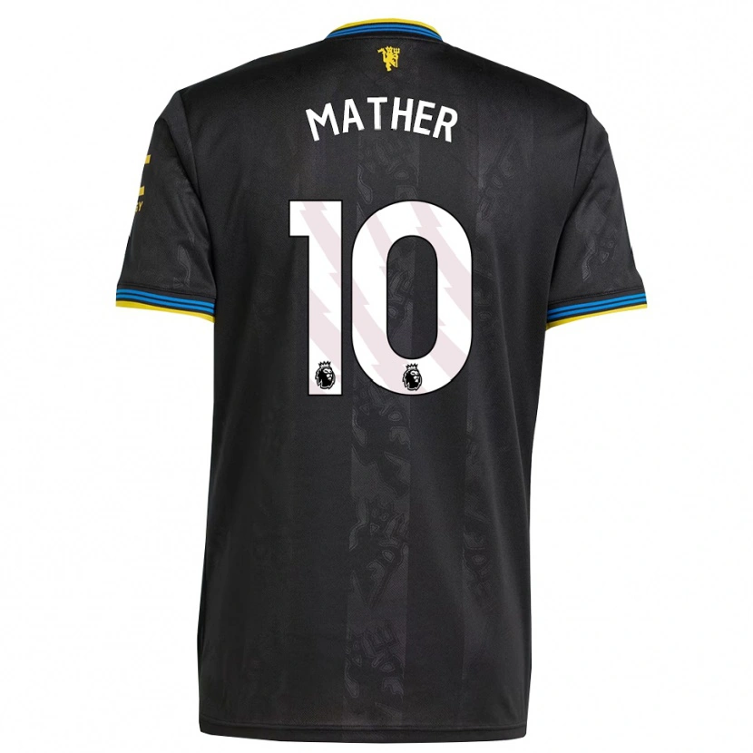 Danxen Niño Camiseta Sam Mather #10 Negro Amarillo Azul Equipación Tercera 2025/26 La Camisa México