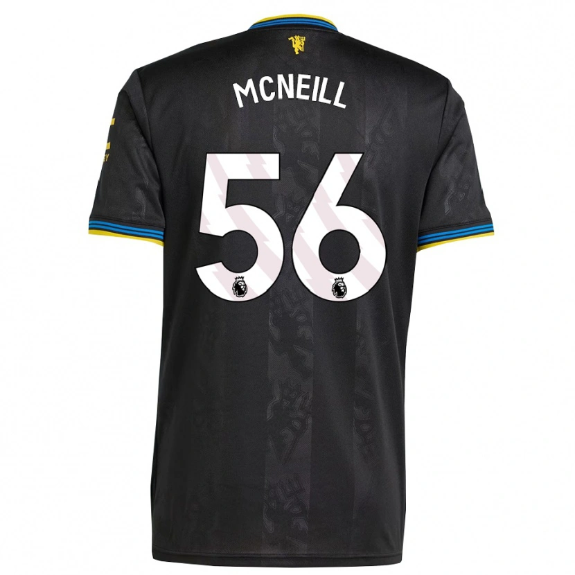 Danxen Niño Camiseta Charlie Mcneill #56 Negro Amarillo Azul Equipación Tercera 2025/26 La Camisa México