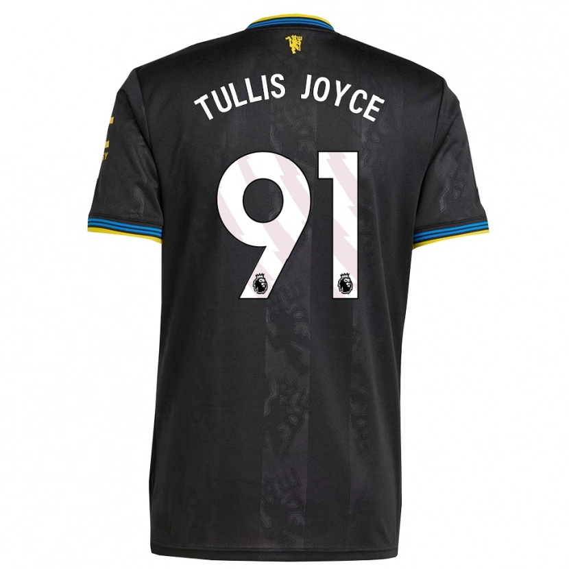 Danxen Niño Camiseta Phallon Tullis-Joyce #91 Negro Amarillo Azul Equipación Tercera 2025/26 La Camisa México