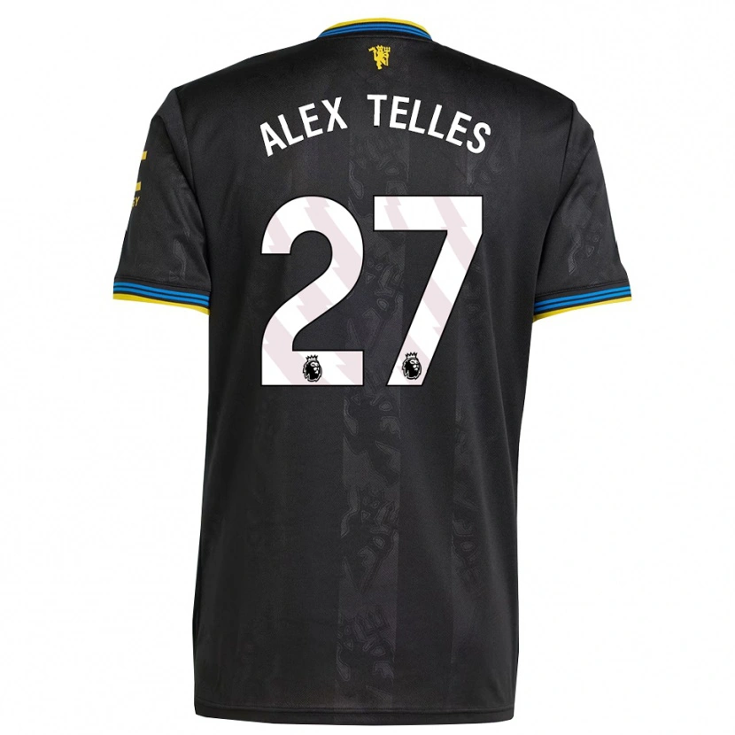 Danxen Niño Camiseta Alex Nicolao Telles #27 Negro Amarillo Azul Equipación Tercera 2025/26 La Camisa México