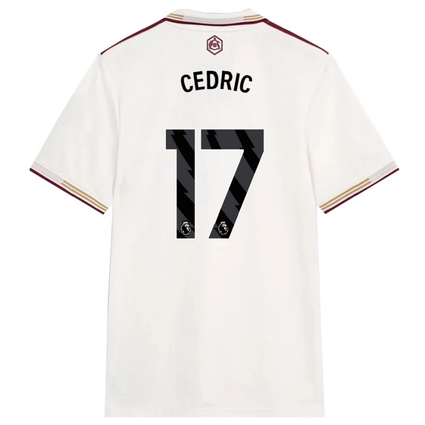 Danxen Niño Camiseta Cedric Soares #17 Blanco Roto Borgoña Equipación Tercera 2025/26 La Camisa México