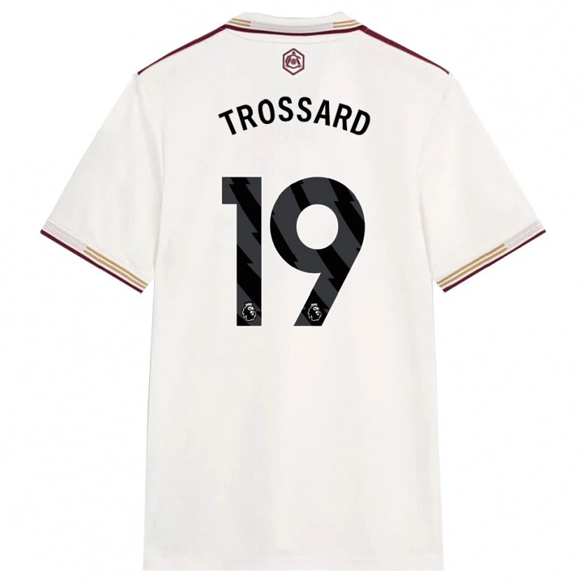 Danxen Niño Camiseta Leandro Trossard #19 Blanco Roto Borgoña Equipación Tercera 2025/26 La Camisa México
