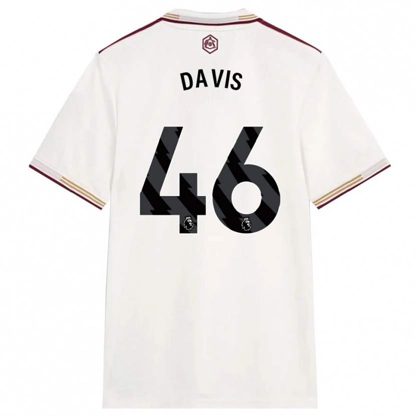 Danxen Niño Camiseta Timi Davis #46 Blanco Roto Borgoña Equipación Tercera 2025/26 La Camisa México