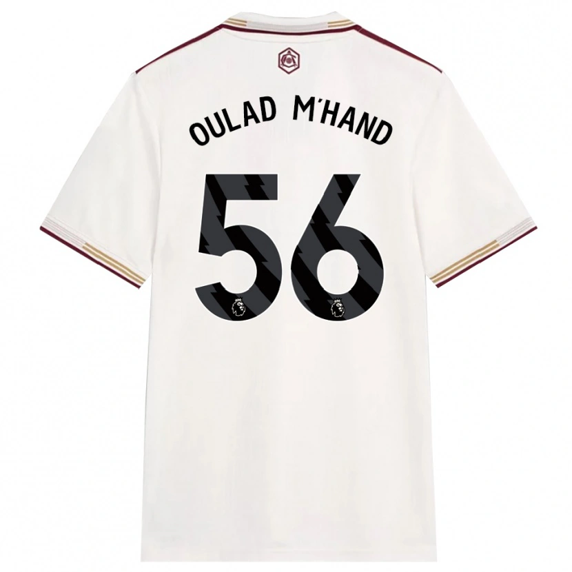 Danxen Niño Camiseta Salah-Eddine Oulad M'hand #56 Blanco Roto Borgoña Equipación Tercera 2025/26 La Camisa México