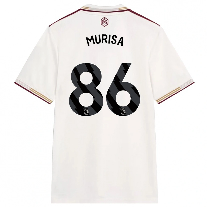 Danxen Niño Camiseta Teshaun Murisa #86 Blanco Roto Borgoña Equipación Tercera 2025/26 La Camisa México