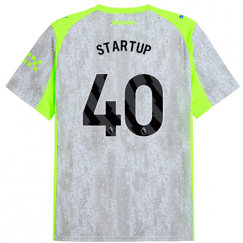 Danxen Niño Camiseta Katie Startup #40 Gris Amarillo Equipación Tercera 2025/26 La Camisa México