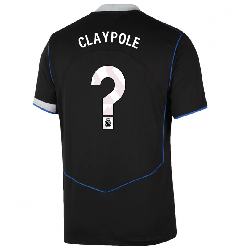 Danxen Niño Camiseta Aimee Claypole #0 Negro Azul Plata Equipación Tercera 2025/26 La Camisa México