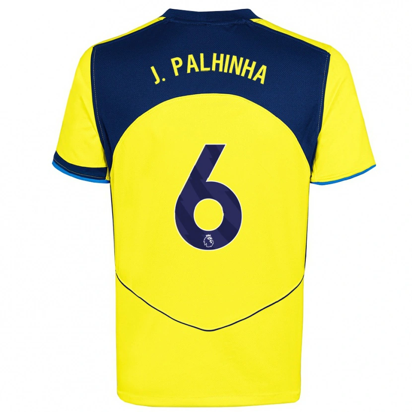 Danxen Niño Camiseta João Palhinha #6 Amarillo Marino Equipación Tercera 2025/26 La Camisa México
