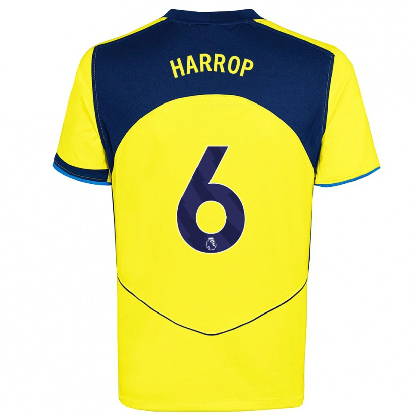 Danxen Niño Camiseta Kerys Harrop #6 Amarillo Marino Equipación Tercera 2025/26 La Camisa México