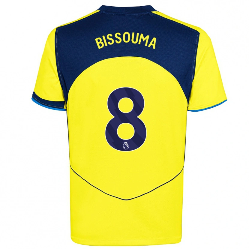 Danxen Niño Camiseta Yves Bissouma #8 Amarillo Marino Equipación Tercera 2025/26 La Camisa México