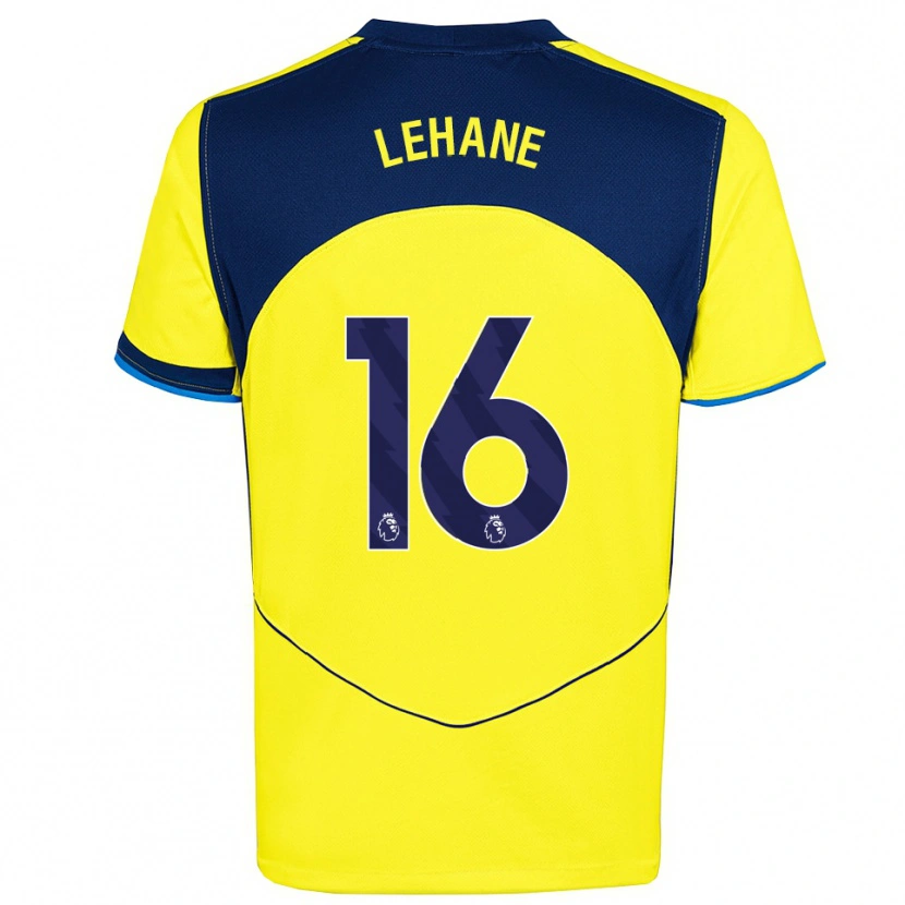 Danxen Niño Camiseta Ellis Lehane #16 Amarillo Marino Equipación Tercera 2025/26 La Camisa México