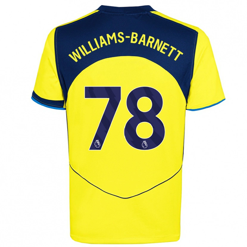 Danxen Niño Camiseta Lucá Williams-Barnett #78 Amarillo Marino Equipación Tercera 2025/26 La Camisa México