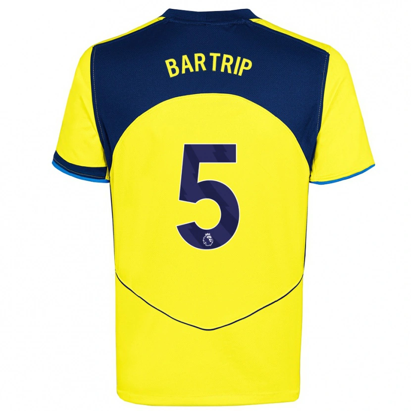 Danxen Niño Camiseta Molly Bartrip #5 Amarillo Marino Equipación Tercera 2025/26 La Camisa México