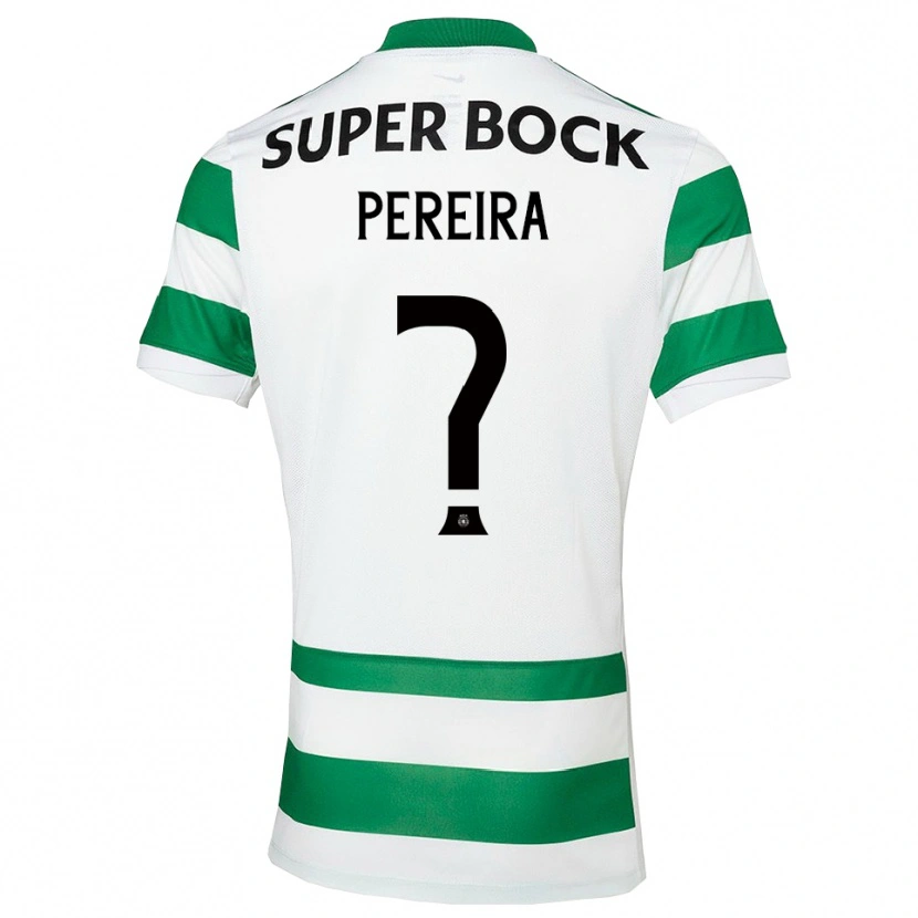 Danxen Hombre Camiseta Diogo Pereira #0 Verde Blanco 1ª Equipación 2025/26 La Camisa México