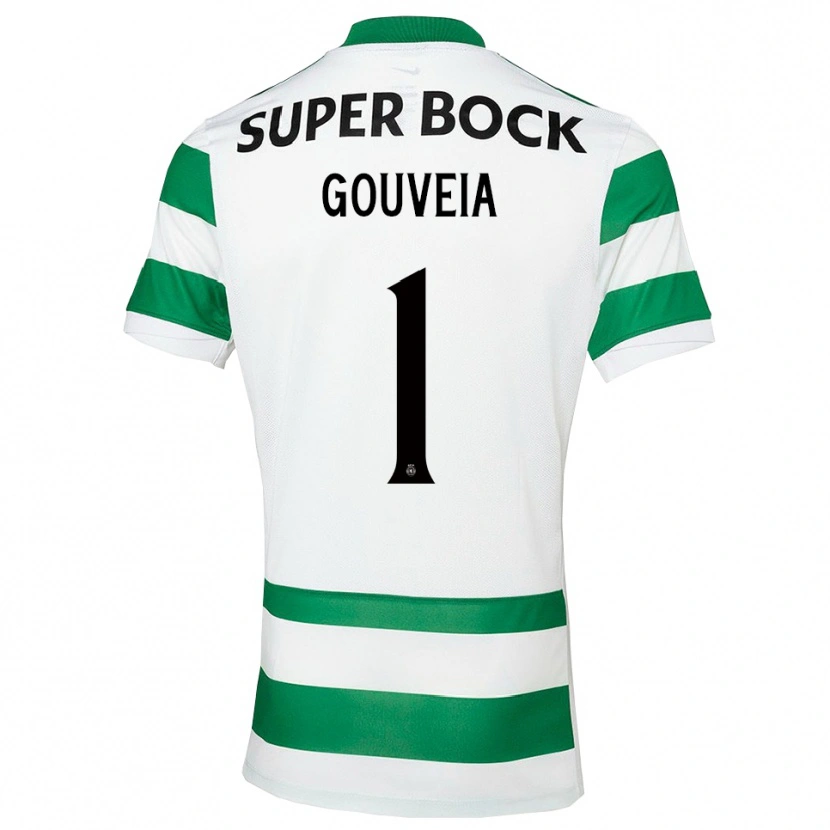 Danxen Hombre Camiseta Miguel Gouveia #1 Verde Blanco 1ª Equipación 2025/26 La Camisa México