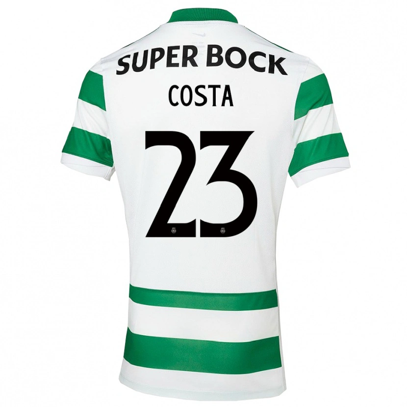 Danxen Hombre Camiseta Manuel Costa #23 Verde Blanco 1ª Equipación 2025/26 La Camisa México