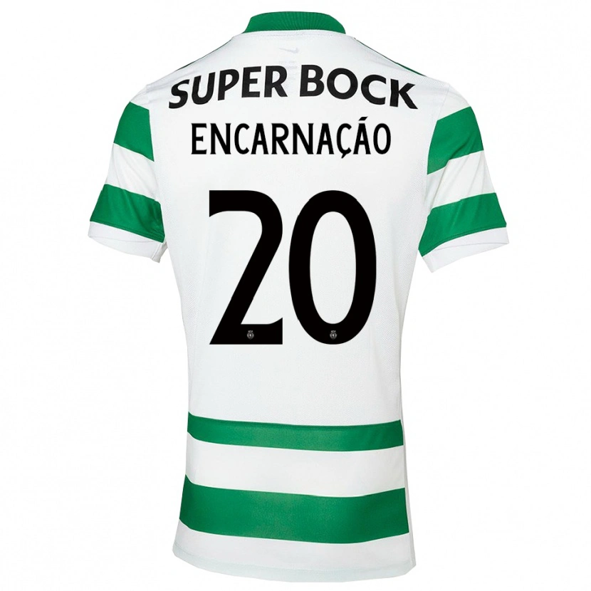 Danxen Hombre Camiseta Telma Encarnação #20 Verde Blanco 1ª Equipación 2025/26 La Camisa México