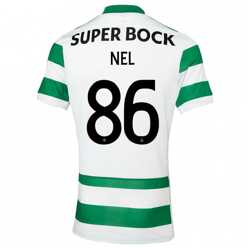 Danxen Hombre Camiseta Rafael Nel #86 Verde Blanco 1ª Equipación 2025/26 La Camisa México