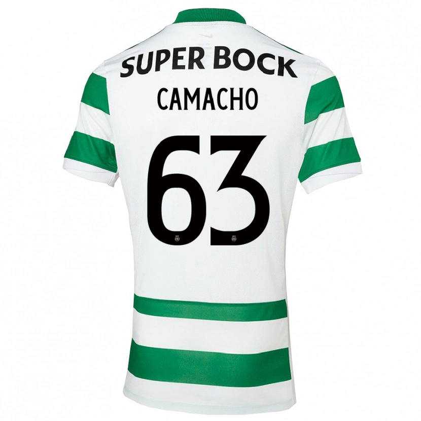 Danxen Hombre Camiseta Rafael Camacho #63 Verde Blanco 1ª Equipación 2025/26 La Camisa México