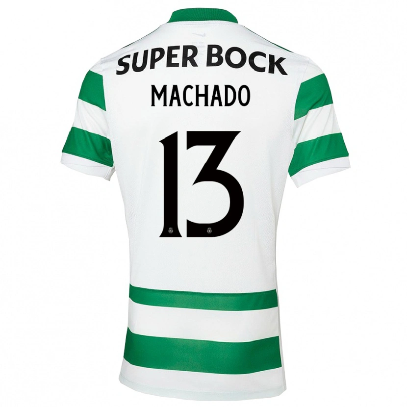 Danxen Hombre Camiseta Francisco Machado #13 Verde Blanco 1ª Equipación 2025/26 La Camisa México