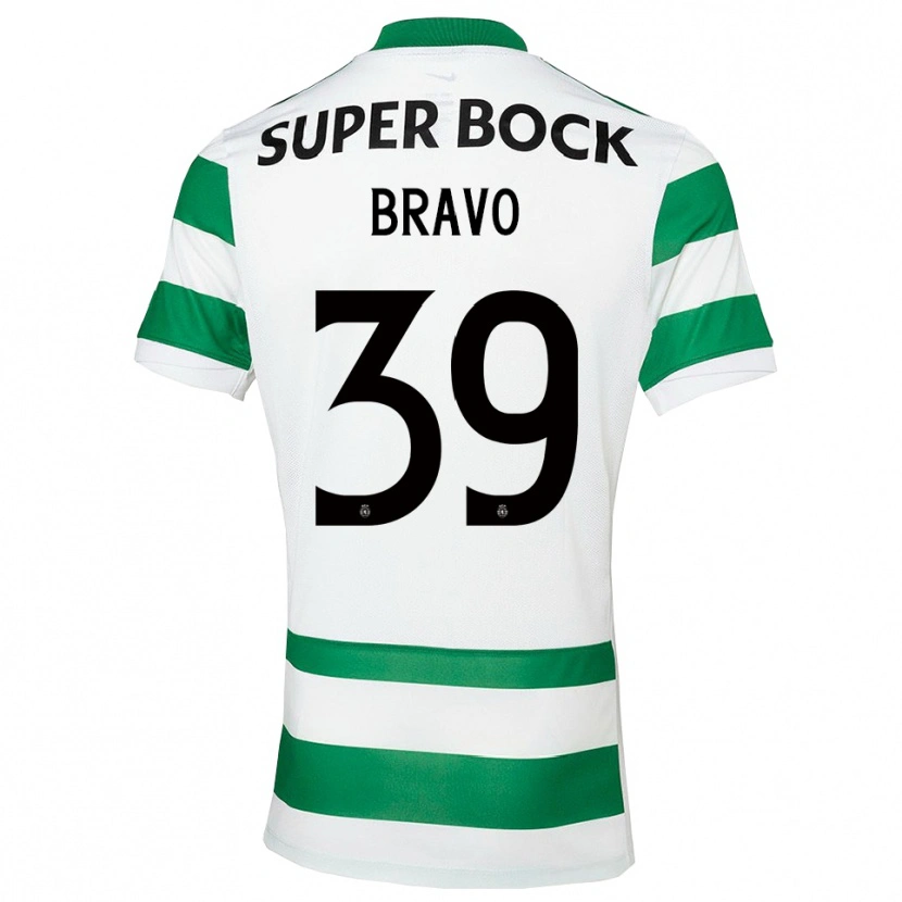 Danxen Hombre Camiseta Andreia Bravo #39 Verde Blanco 1ª Equipación 2025/26 La Camisa México