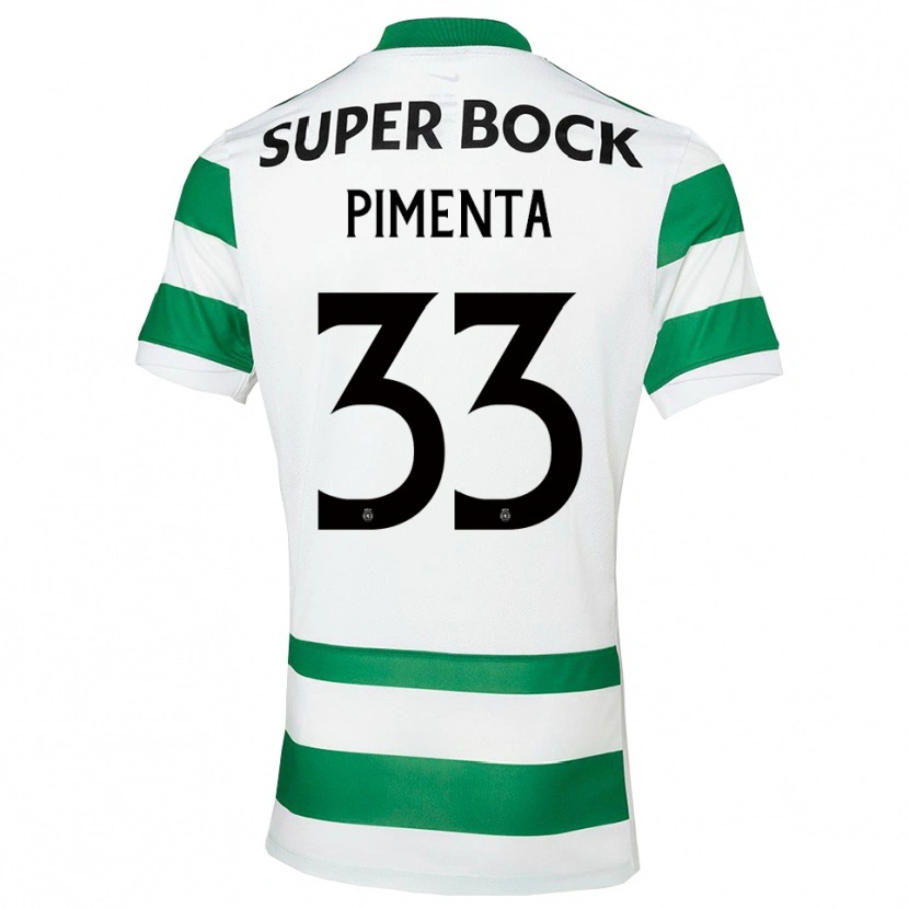 Danxen Hombre Camiseta Carolina Pimenta #33 Verde Blanco 1ª Equipación 2025/26 La Camisa México