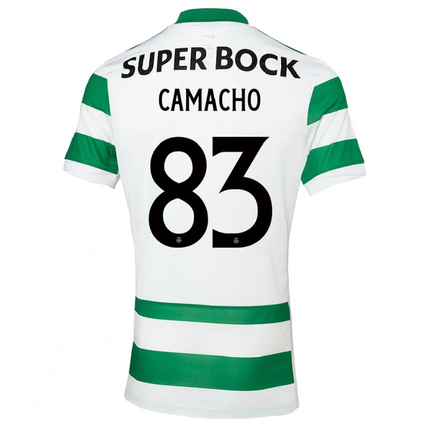 Danxen Hombre Camiseta Rafael Camacho #83 Verde Blanco 1ª Equipación 2025/26 La Camisa México
