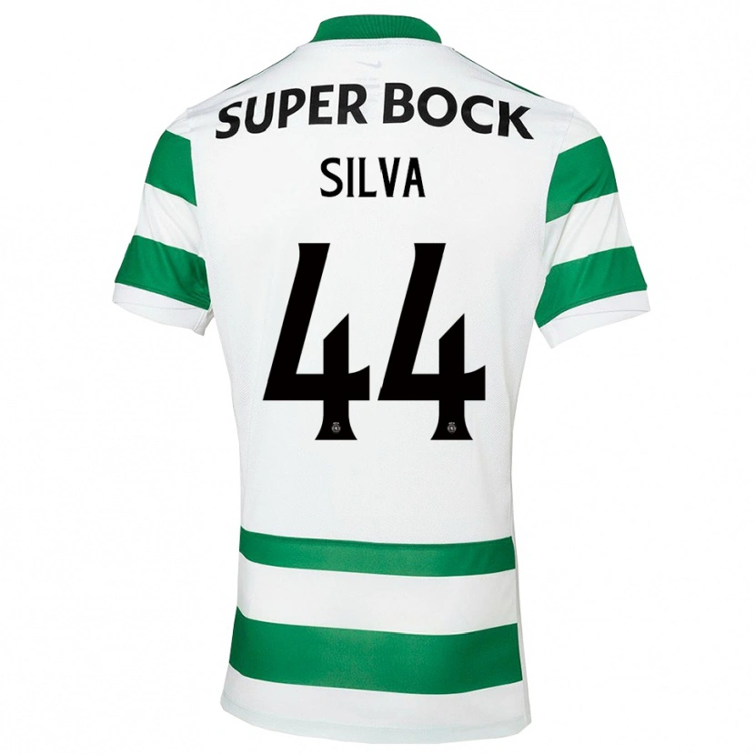 Danxen Hombre Camiseta Pedro Silva #44 Verde Blanco 1ª Equipación 2025/26 La Camisa México