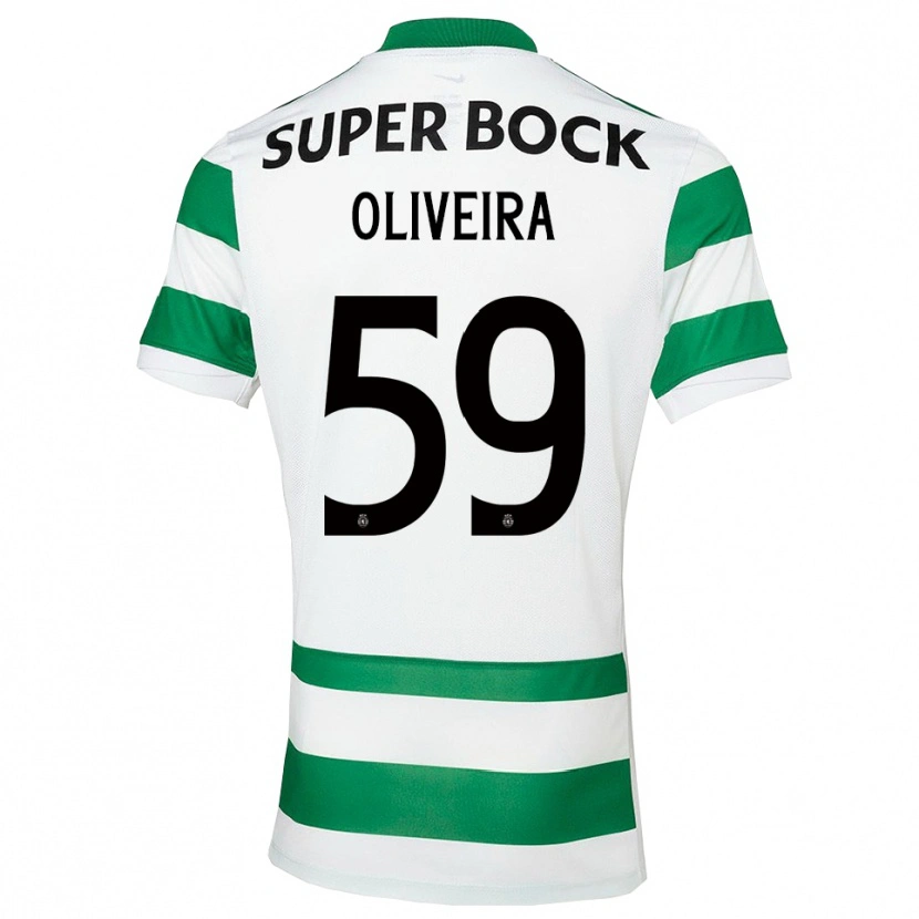 Danxen Hombre Camiseta Kauã Oliveira #59 Verde Blanco 1ª Equipación 2025/26 La Camisa México