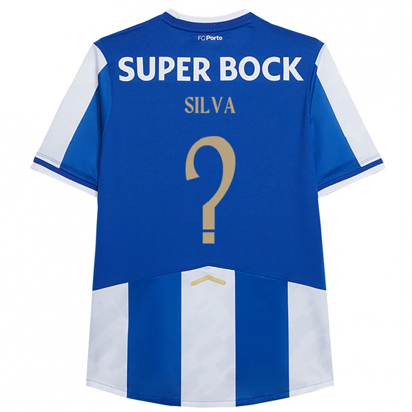 Danxen Hombre Camiseta Gonçalo Silva #0 Azul Blanco 1ª Equipación 2025/26 La Camisa México