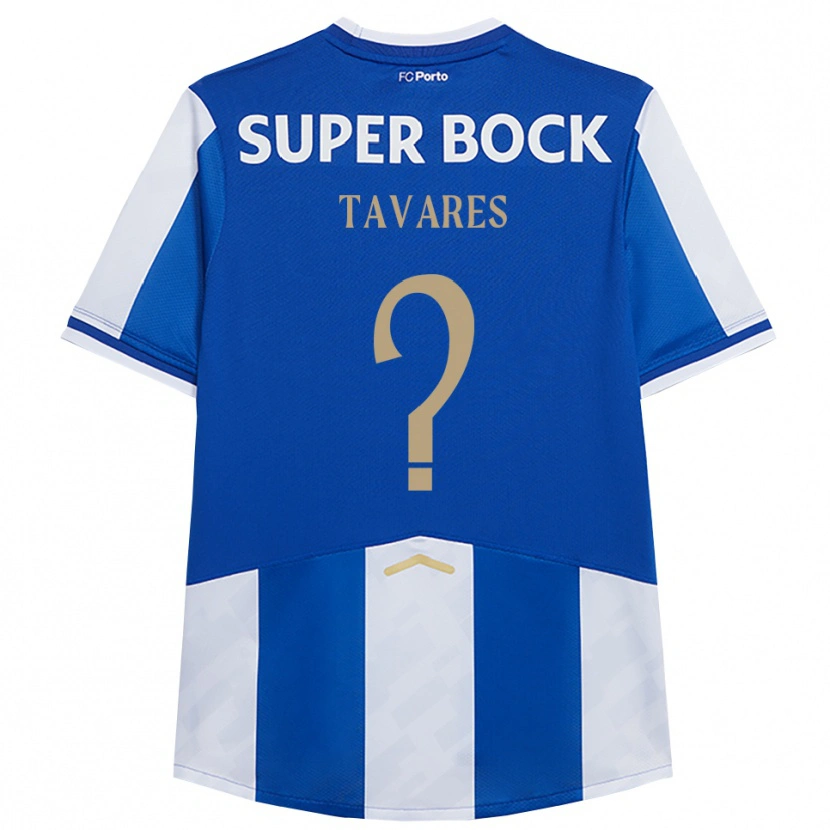 Danxen Hombre Camiseta João Tavares #0 Azul Blanco 1ª Equipación 2025/26 La Camisa México